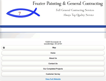 Tablet Screenshot of frazierpaintingandgeneralcontracting.com
